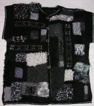 Black Intarsia Gilet